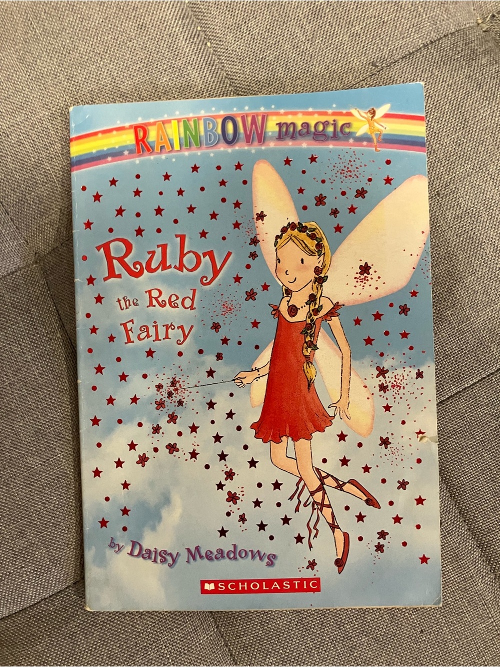 Scholastic Rainbow Magic Ruby the Red Fairy - Red & Blue Cover